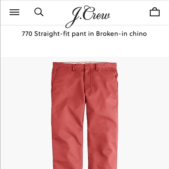 J. Crew Men’s Straight-fit pant in Broken-in chino - Picture 2 of 6